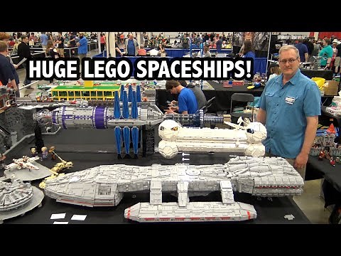 Giant LEGO Sci-fi Spaceships: Battlestar Galactica + Babylon 5 + Mystery Science Theater