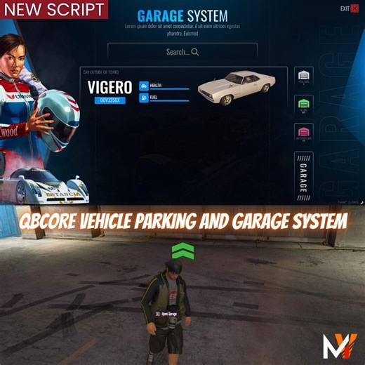 Qbcore Garage System Script: Vehicle Parking and Garage - Etsy