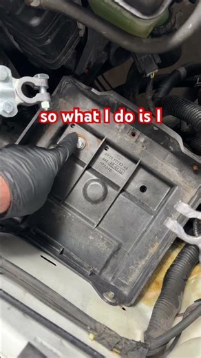 Mustang Battery Tray Trick! #automobile #mechanic