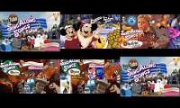 Mix of 6 videos from youtube : All 6 Disney Sing Along Songs YTP Collab Videos Played At Once