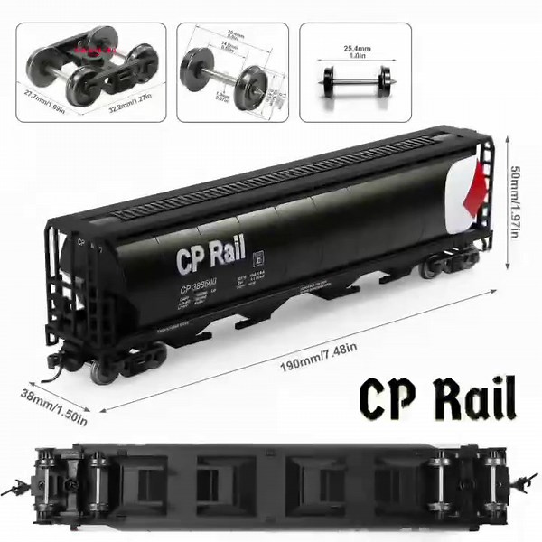 HO Scale 1:87 Grain Hopper Wagon 4-bay Covered Freight Train Car Railway Model - Etsy Australia