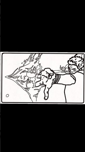 I Made Sukuna's Fire Arrow Animation in FlipaClip! 🔥 | JJK Animation#shorts