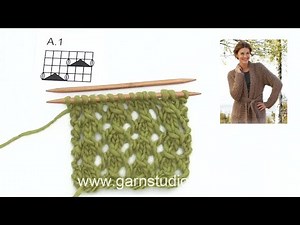 How to knit A.1 in DROPS Extra 0-852