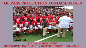 Offensive Line Pass Blocking Fundamentals - Drill Tape, Deveon McKi...