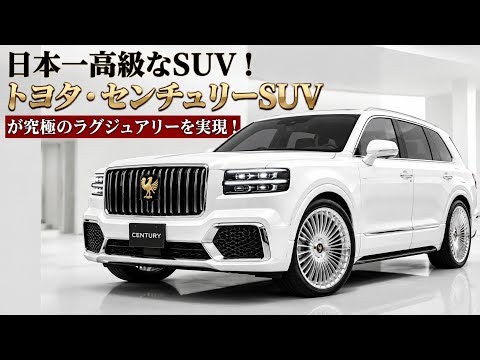 日本一高級なSUV！トヨタ・センチュリーSUVが究極のラグジュアリーを実現！