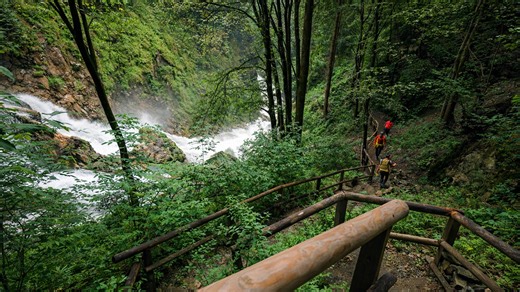 Groppensteinschlucht Austria beautiful waterfall gorge walk (4K)