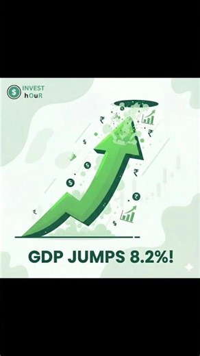 India's Q2 GDP Growth Hits 8.2% | Market Rally & RBI Rate Cut #Shorts