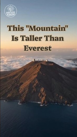 This "Mountain" Is Taller Than Everest... And You Can't See Most of It 🌊