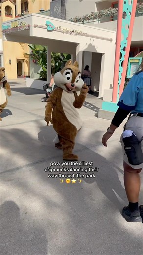 the silliest chipmunks dancing through the park 🤭✨