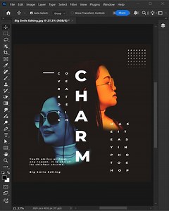 435K views · 4.1K reactions | Adobe photoshop tips to create this simple overlay portrait cover art design #bigsmileediting | Big Smile Editing | Facebook