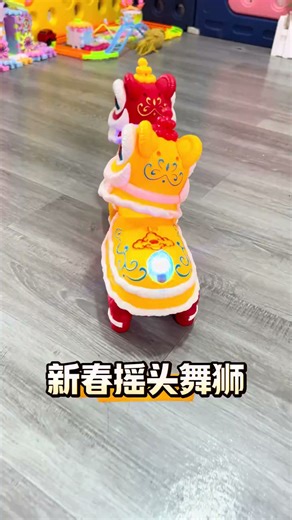 灯笼醒狮玩具电动国潮新品电动摇摆舞狮万向灯光音乐男孩手提灯笼 特技顶球舞狮 厂配：带螺丝刀