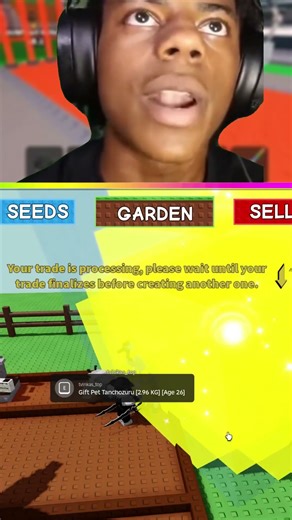 ISHOWSPEED reacts to Grow a Garden Developer #growagarden #roblox #gaming #games