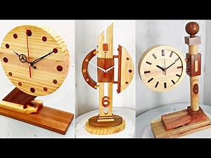 Top 3 Most Stylish DIY Wooden Desk Clocks • Homemade Desktop Clock