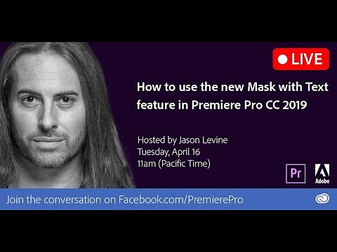 How to use the Mask with Text Feature in Premiere Pro (April 2019)