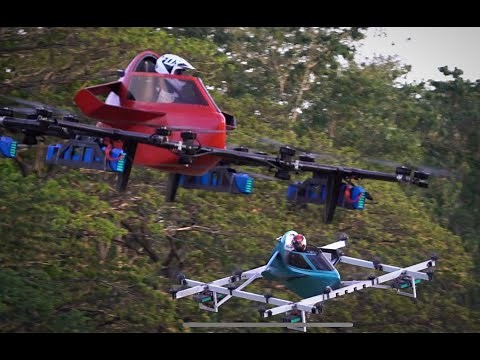 Worlds First Manned Drone Racing Flyingcar