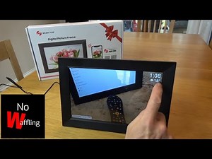 How to REMOVE TIME and TEMP from Frameo Digital Picture Frame 112k - Beginners guide
