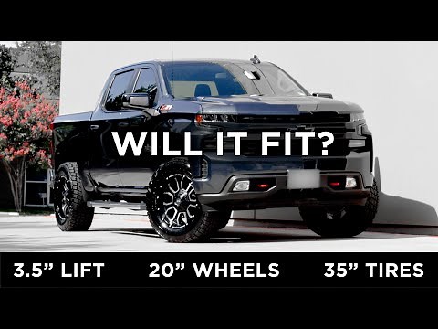 3.5" Lift 20" Wheels 35" Tires on a 2021 Chevrolet Silverado | Will it Fit |