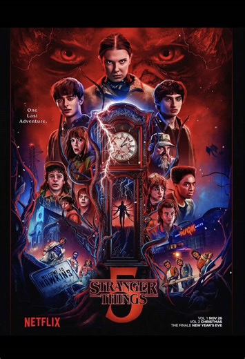 Wow… this season finale had me locked in the whole time. I loved it from beginning to end the story, the tension, everything felt big and emotional. Created by the Duffer Brothers, this show always knows how to keep us watching. And the cast did an amazing job Millie Bobby Brown, Finn Wolfhard, Noah Schnapp, Sadie Sink, Caleb McLaughlin, Gaten Matarazzo, Winona Ryder, David Harbour and so many more. If you want to watch it, it’s streaming on netflix right now. like • comment • share ✨ #fypシ #str