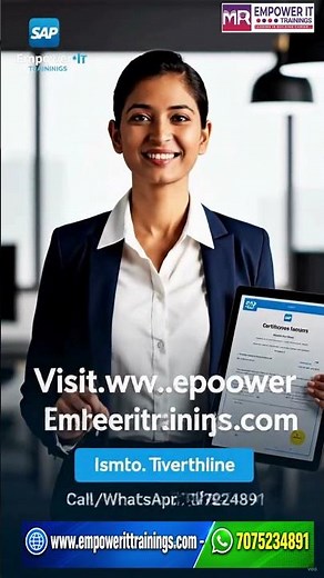SAP SuccessFactors Employee Central Online Course in UK at Empower IT Trainings | SAP SF EC Training