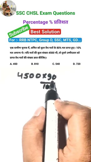 Percentage Short Trick! 🔥 Election wale sawal sirf 5 second mein solve karein | #Shorts