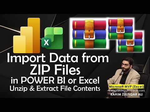 How to Import Data from ZIP Files in POWER BI? Unzip and Extract File Contents to Power BI or Excel