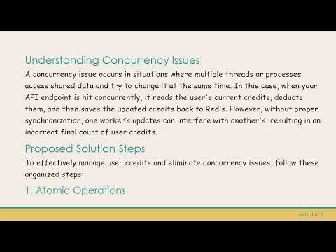 Resolving Concurrency Issues in Sanic with Redis for an API Billing System