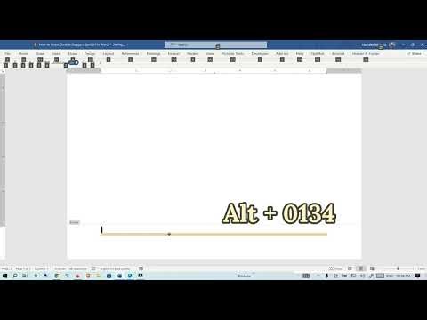 How to Insert Dagger Symbol in footnote in Word