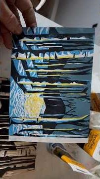 How to block print handmade Christmas cards