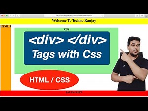 DIV Tag in HTML with CSS Property | Html div layout tutorial with CSS | Block level Element