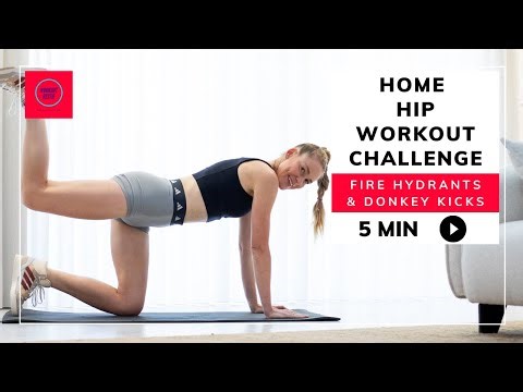 5 MIN HOME HIP WORKOUT CHALLENGE | Can You Complete All 4 Rounds? | Hip Strength | 4K