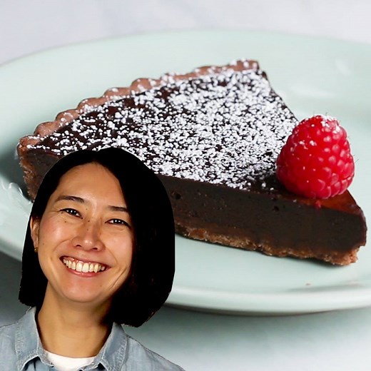 A deliciously easy chocolate tart that will have your tastebuds craving more 😋 Recipe: https://tasty.co/recipe/silkiest-chocolate-tart | Tasty