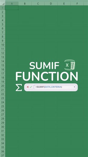 EXCEL SUMIF Formula Explained | Sum Values with One Condition