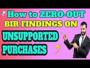 HOW TO ZERO-OUT BIR UNSUPPORTED PURCHASES THE LEGAL WAY?-BIR Letter Notice, SLSP, Tax Audit, BIR