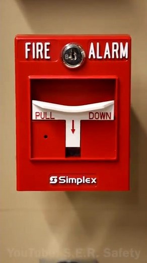 Pulling the “No-Grip” Simplex Fire Alarm Pull Station with my Foot!