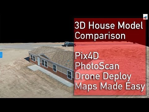 DJI Mavic 2 Pro Drone 3D Model - Pix4D, Drone Deploy, Maps Made Easy, & Photoscan comparison