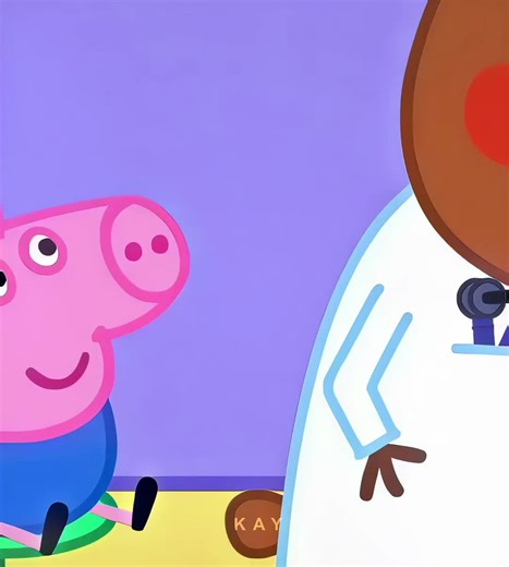 George still the goat n can finally hear better💙 #peppapig #cartoon #cartoons #edit #fyp
