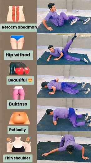 5 Best Exercises to Slim Thighs, Lift Butt & Flatten Belly Fast 💪✨ #shorts