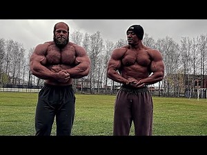 BRUTAL CHEST WORKOUT IN A COLD WEATHER with LARRY WHEELS
