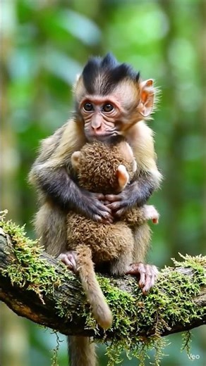 Baby Monkey Training Like a Pro 🐒💪 | Cute Shorts #viral #minkey #trainding #reels