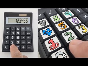Number Lore But Customizing calculator number key😊Number Lore (1-10) in Real Life