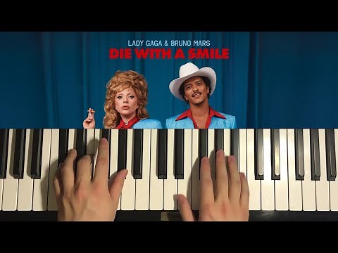 Lady Gaga, Bruno Mars - Die With A Smile (Piano Tutorial Lesson)
