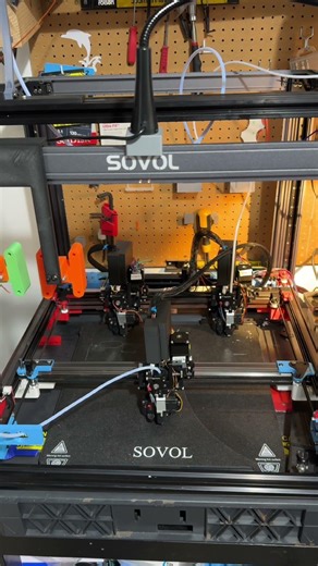 SV08 three headed printer parallel homing tests