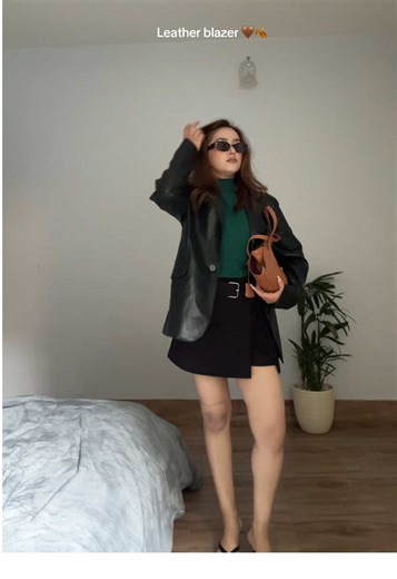 Stylish Leather Blazer Outfits for Every Season