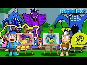 PAK UNAT VS PANDU GAMING LOMBA GAMBAR GARTEN OF BANBAN EPS 2 KARAKTERNYA BISA HIDUP DI ROBLOX!!!