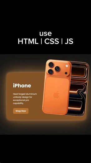iphone 17 card animation use | HTML | CSS | JS#JavaScript #html #css #animation #coding #ai #js 3d