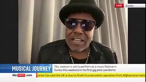 18K views · 97 reactions | “It’s Tito time right now.” Tito Jackson is back in the UK this weekend performing at a festival in Surrey. He tells Sky News what it’s like to be performing again after lockdown, and about his long-lasting love affair with the UK, which began when The Jacksons tour kicked off in the 70’s. Today's top stories: https://trib.al/UClOt2l | Sky News | Facebook