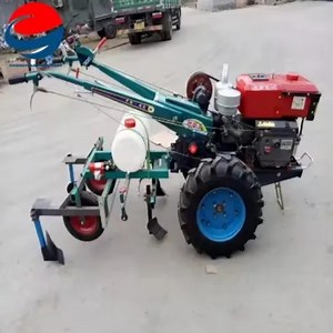 [Hot Item] 15HP Two Wheel Farm Walking Tractor Mini Tractor for Agriculture with Mini Trailer