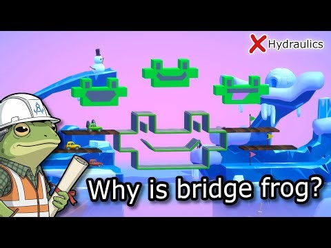 How to change a frog face to a functional bridge | Real Life Civil Engineer on Poly Bridge 3