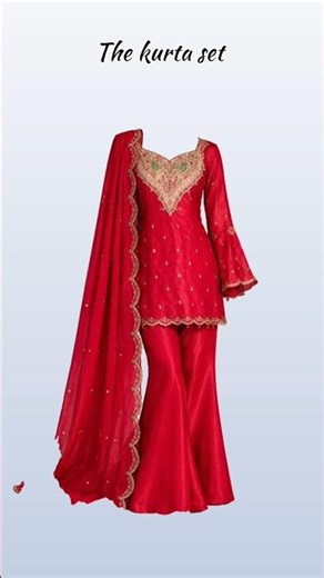 1The Perfect Red Sharara for Wedding Season! ❤️✨ #OOTD #sharara #shorts