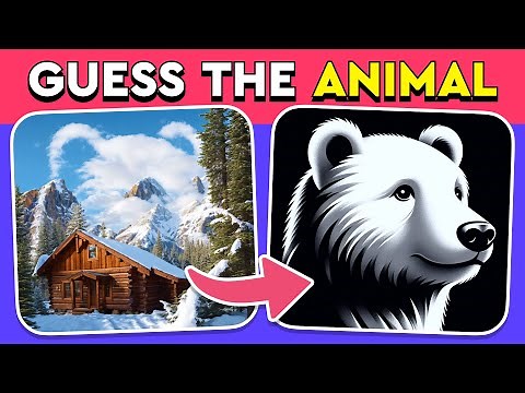 Guess the ANIMAL by OPTICAL ILLUSION 🐶🐈🥑 - Easy, Medium, Hard